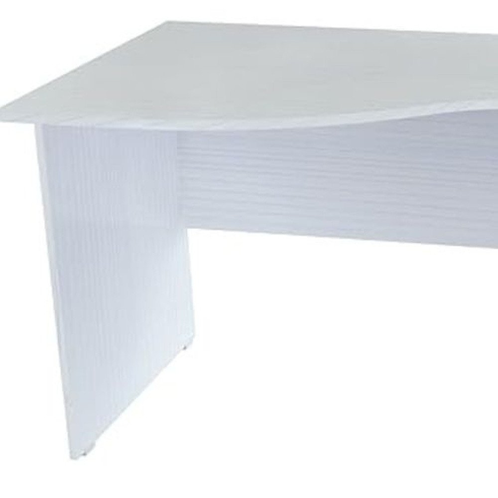 55" White Computer Desk With Two Drawers HomeRoots