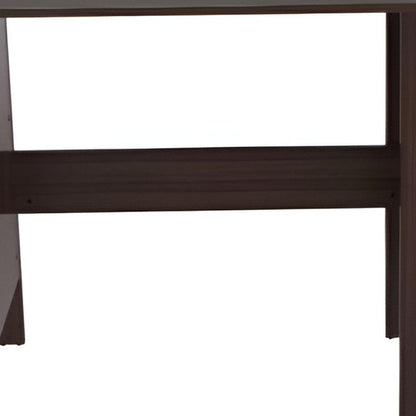 47" Espresso Computer Desk With Three Drawers - FurniFindUSA