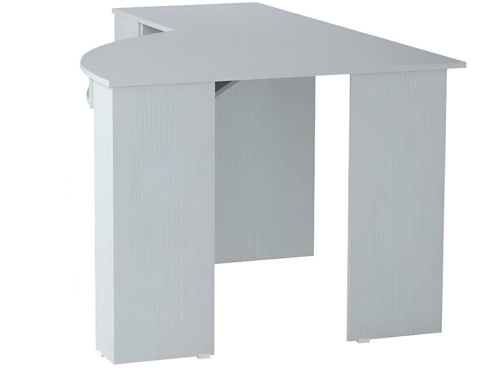 59" White Corner Computer Desk With Two Drawers HomeRoots