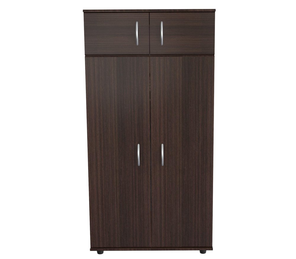 32" Espresso Melamine Mirrored Combo Dresser HomeRoots