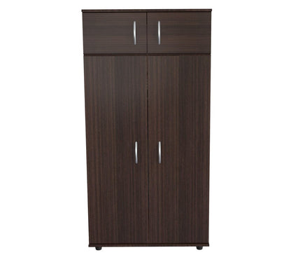 32" Espresso Melamine Mirrored Combo Dresser HomeRoots