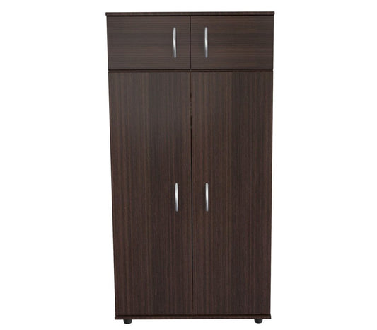 32" Espresso Melamine Mirrored Combo Dresser HomeRoots