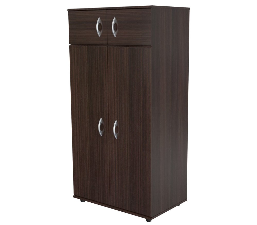 32" Espresso Melamine Mirrored Combo Dresser HomeRoots