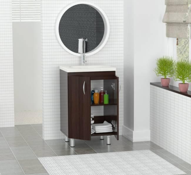 Modern Espresso Color Vanity And Sink - FurniFindUSA