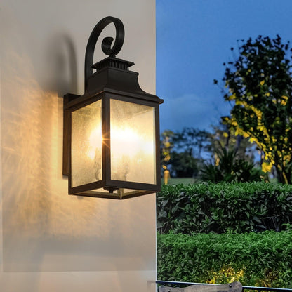 Large Outdoor Wall Lamps With Glass - FurniFindUSA