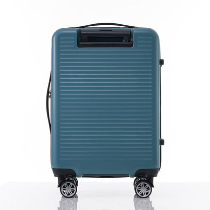 Carry-on Luggage 20 Inch Front Open Luggage Lightweight Suitcase with Front Pocket and USB Port, 1 Portable Carrying Case Blue - FurniFindUSA