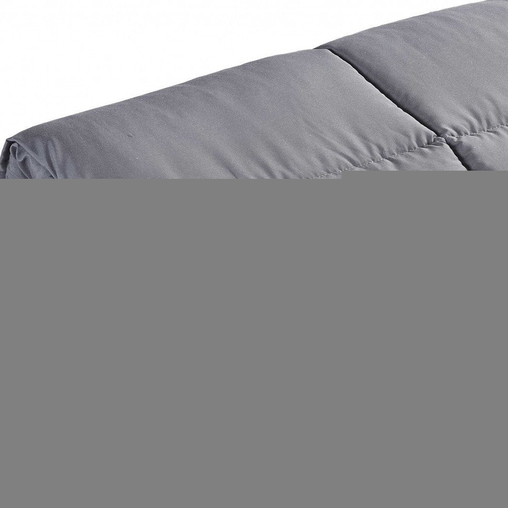 Dark Gray California King Polyester Thread Count Down Alternative Comforter HomeRoots