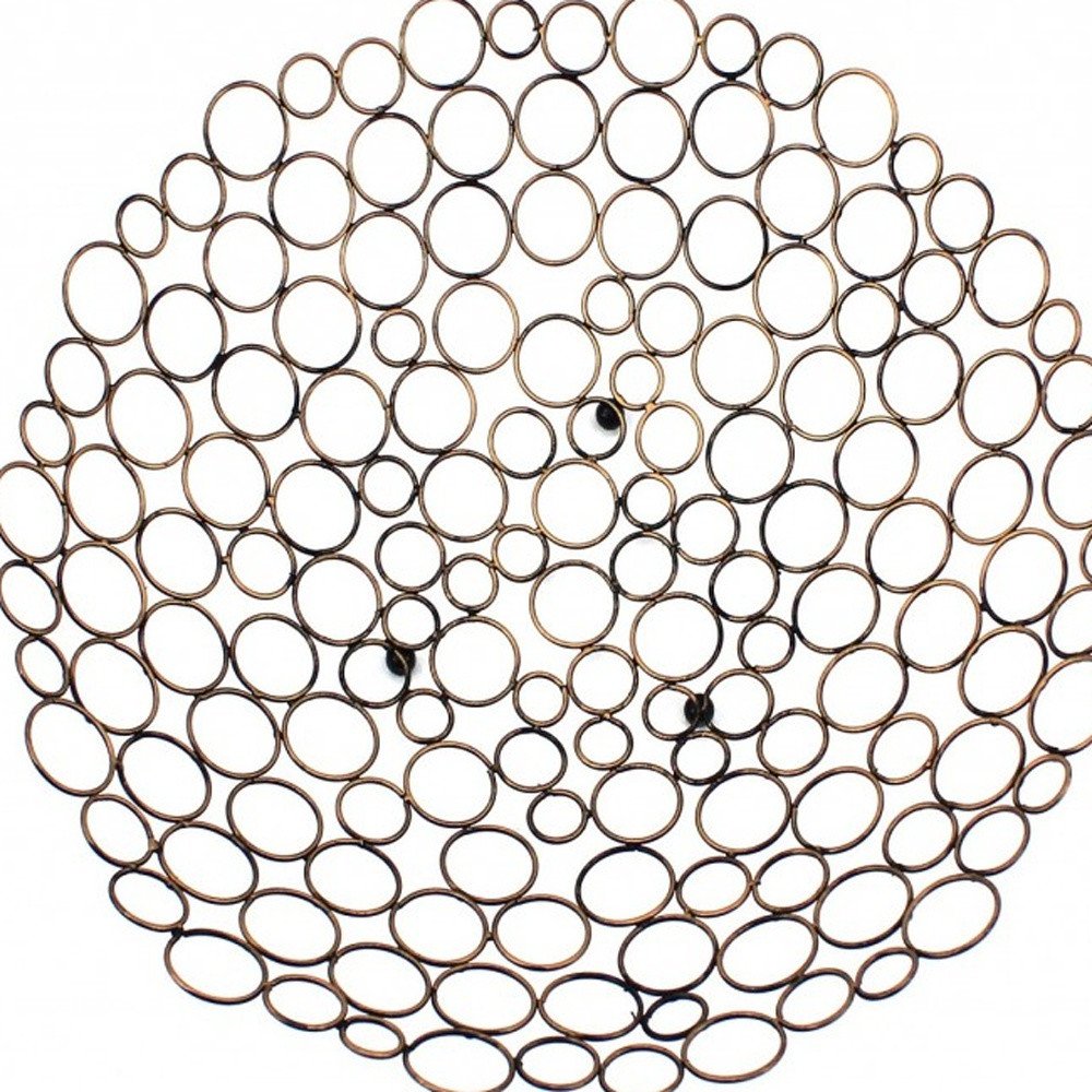 19" Bronze Metal Round Centerpiece Bowl HomeRoots