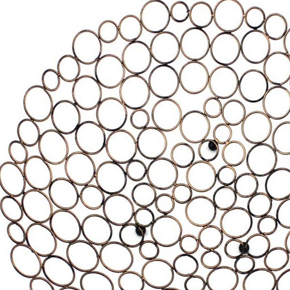 19" Bronze Metal Round Centerpiece Bowl HomeRoots