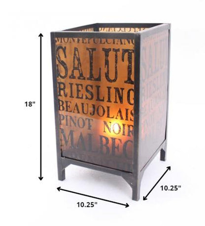 18" Brown Metal Floor Candle Holder HomeRoots