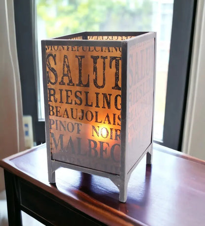 10.25 X 10.25 X 18 Brownvintage Letter Pattern - Candle Holder HomeRoots