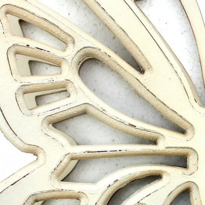 23" X 19" X 4" Gray Rustic Butterfly Wooden  Wall Decor HomeRoots