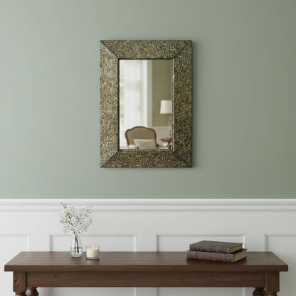 Bronze Rectangle Accent Metal Mirror HomeRoots