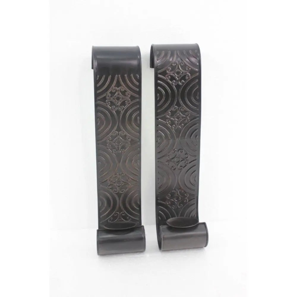 5" X 5" X 23.25" Brown, Vintage, Metal - Wall Candle Holder Sconce Set HomeRoots