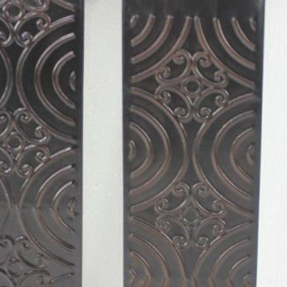 Set of Two Brown Metal Wall Sconce Candle Holders HomeRoots