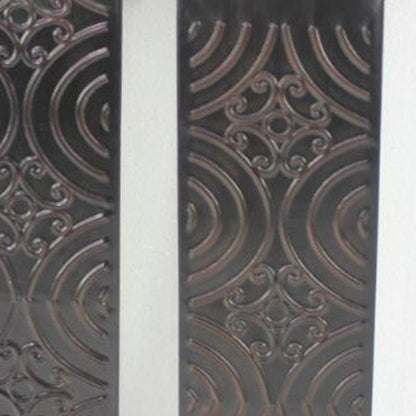 Set of Two Brown Metal Wall Sconce Candle Holders HomeRoots