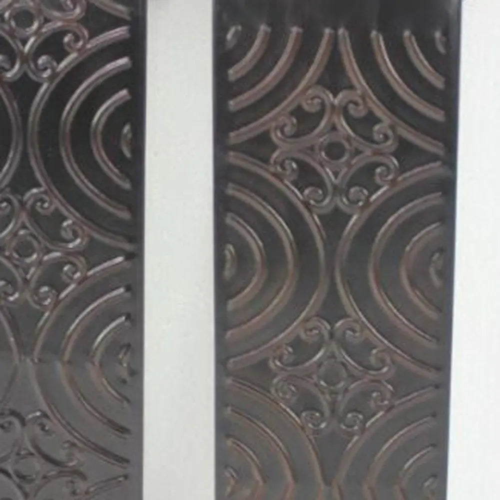 5" X 5" X 23.25" Brown, Vintage, Metal - Wall Candle Holder Sconce Set HomeRoots