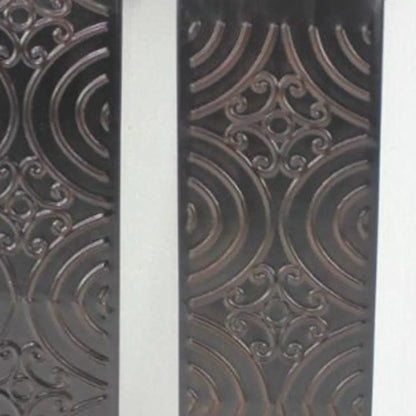 5" X 5" X 23.25" Brown, Vintage, Metal - Wall Candle Holder Sconce Set HomeRoots