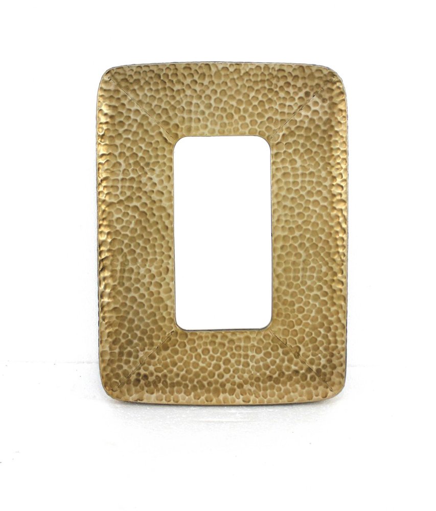 28" Gold Metal Framed Accent Mirror HomeRoots