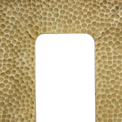 28" Gold Metal Framed Accent Mirror HomeRoots