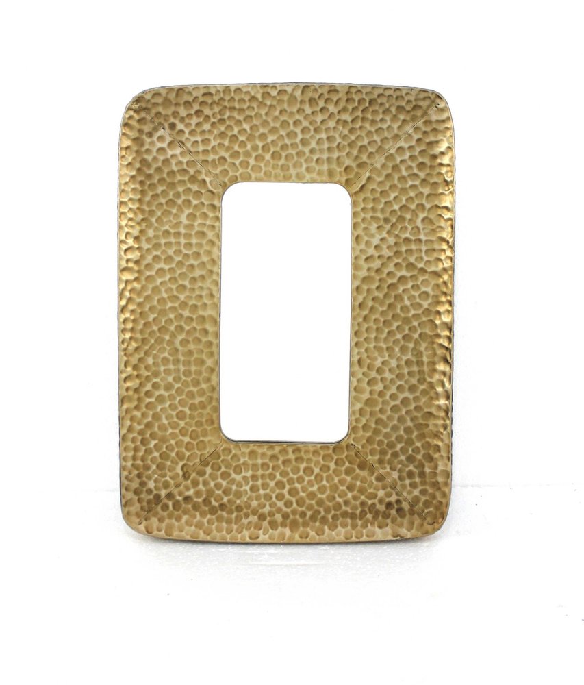 28" Gold Metal Framed Accent Mirror HomeRoots
