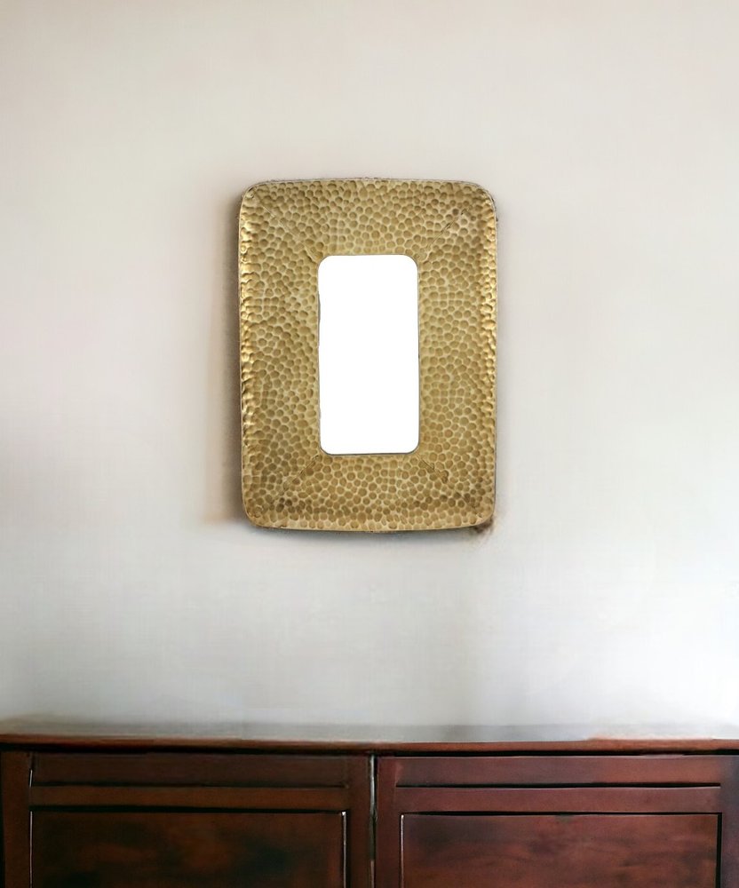 28" Gold Metal Framed Accent Mirror HomeRoots