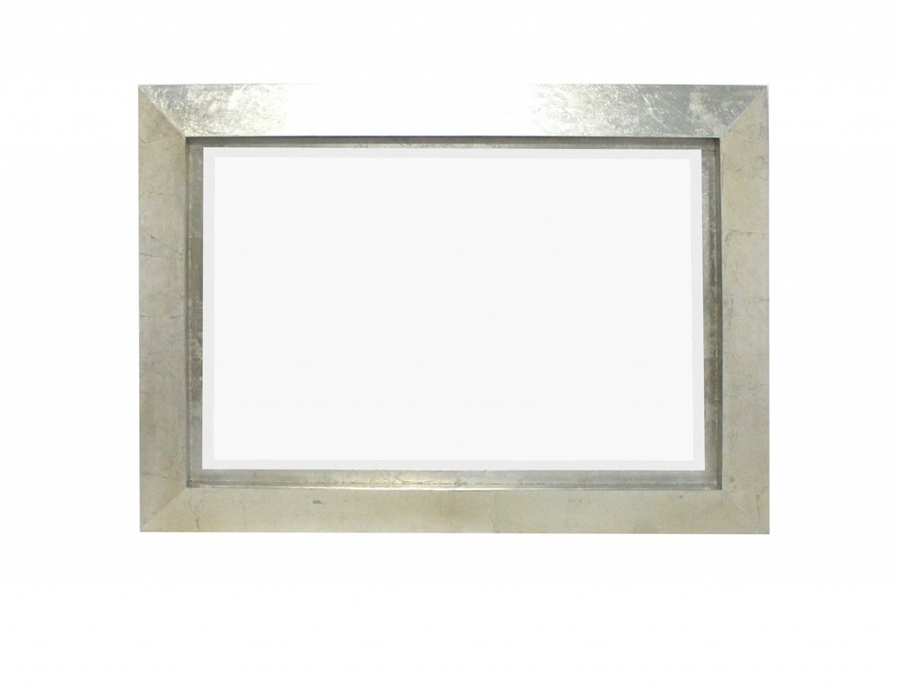 Silver Rectangle Accent Metal Mirror HomeRoots