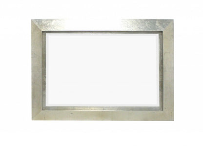 Silver Rectangle Accent Metal Mirror HomeRoots