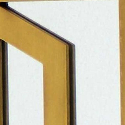 24" X 24" Blue Geometric Mirror Square Hanging Wall Decor HomeRoots