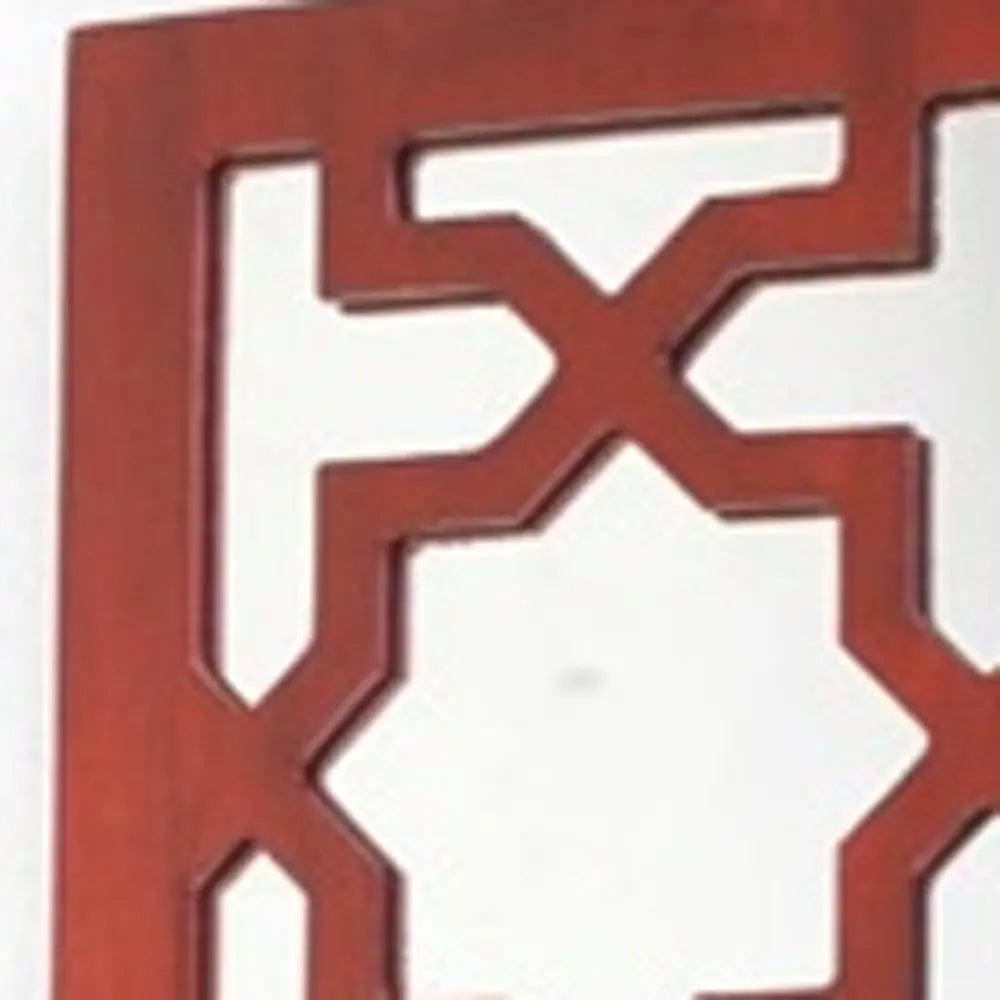 17" X 5" X 6" Red, Wooden Cross - Candle Holder Sconce HomeRoots