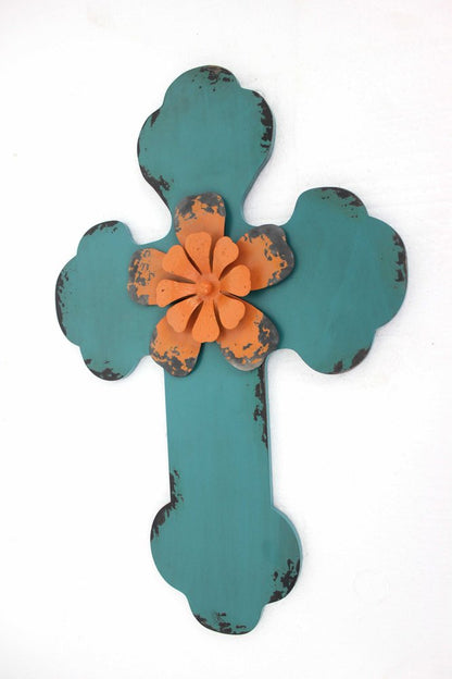 Blue Wood Hanging Dimensional Sculpture HomeRoots