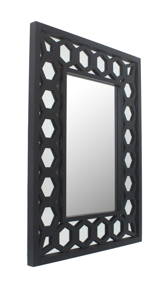 Black Square Accent Mirror HomeRoots