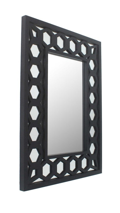 Black Square Accent Mirror HomeRoots