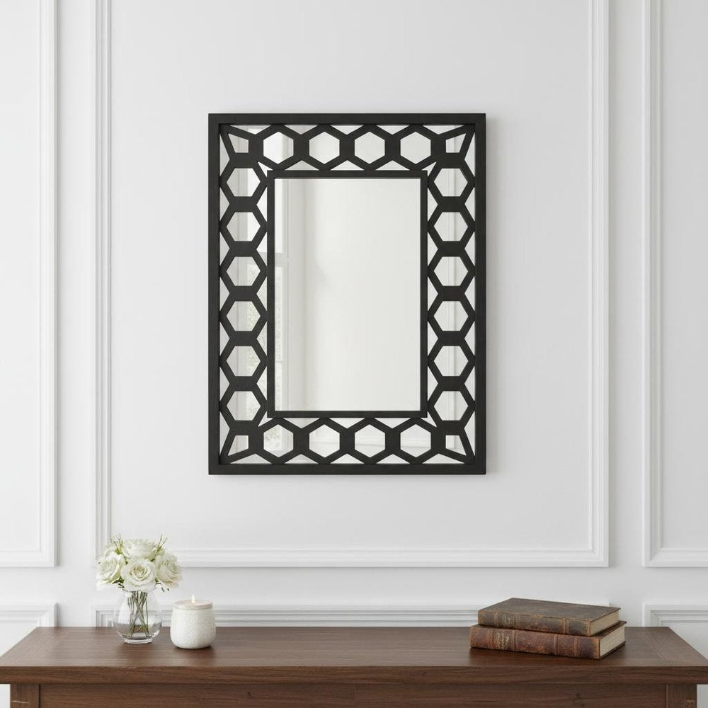 Black Square Accent Mirror HomeRoots