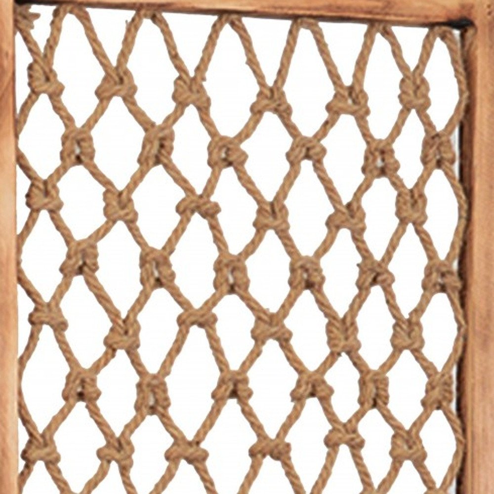 69" Natural Solid Wood Panel Screen Room Divider HomeRoots