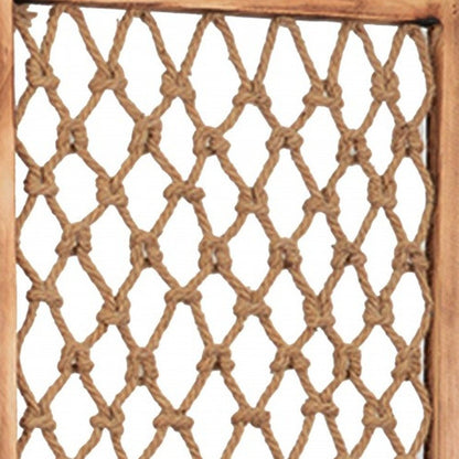 69" Natural Solid Wood Panel Screen Room Divider HomeRoots