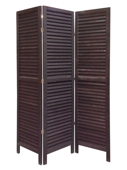 48 X 67 Black Wood Shutter - Screen