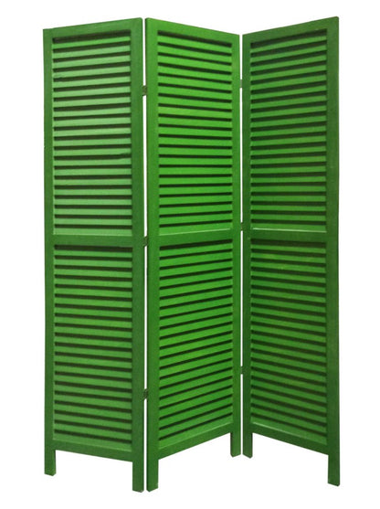67" Black Wood Folding Three Panel Screen Room Divider HomeRoots