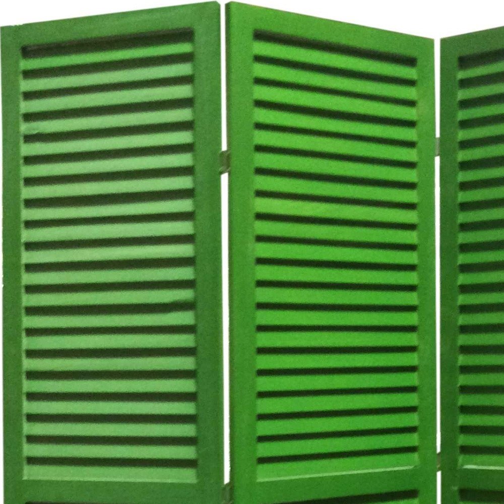 67" Black Wood Folding Three Panel Screen Room Divider HomeRoots