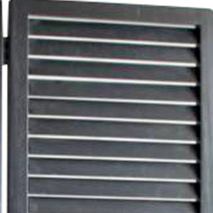 67" Black Solid Wood Panel Screen Room Divider HomeRoots