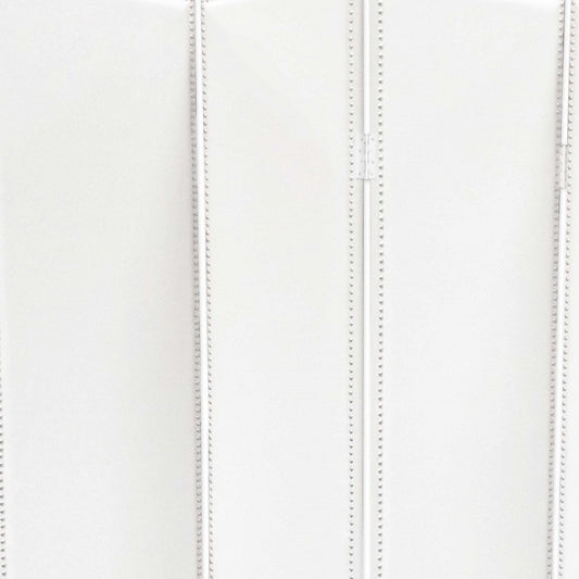 84" White Faux Leather Folding Four Panel Screen Room Divider HomeRoots