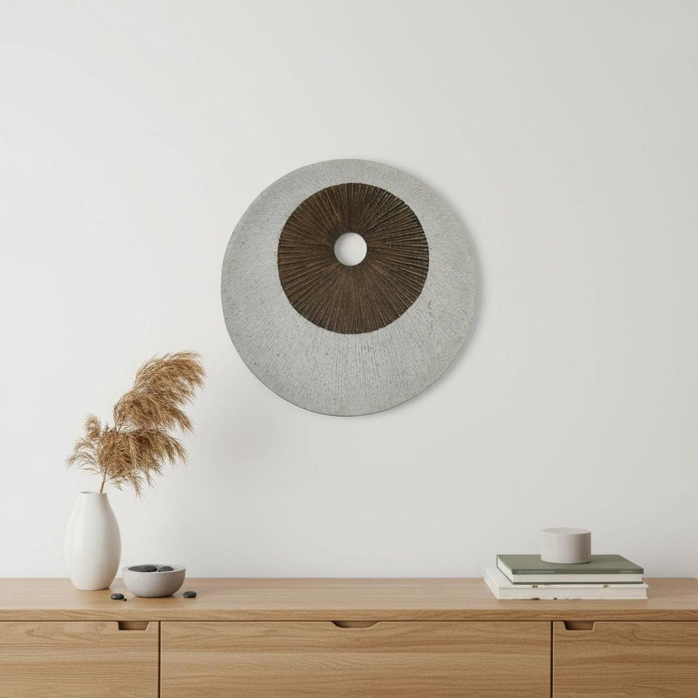 19" X 19" X 2.5" Grey And Brown Stone Wall Decor — view 6