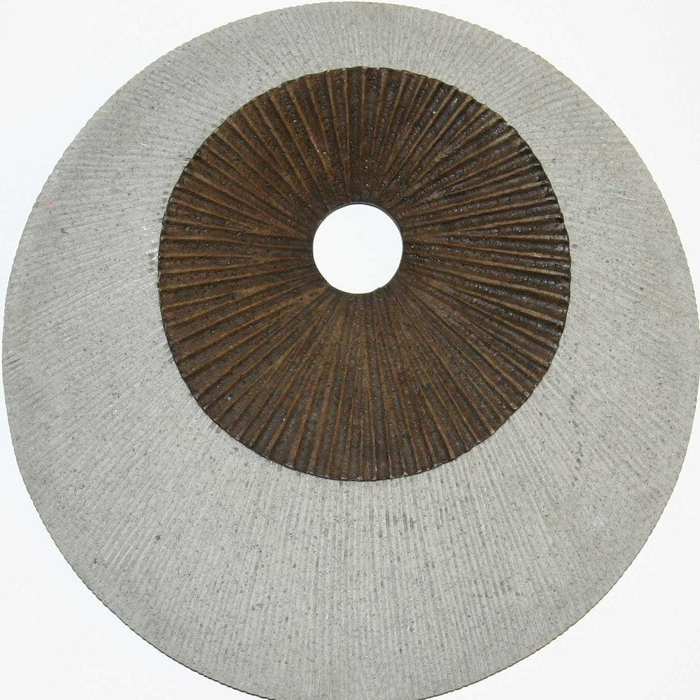 27" X 27" X 3" Brown & Gray Round Double Layer Ribbed  Wall Decor — view 5
