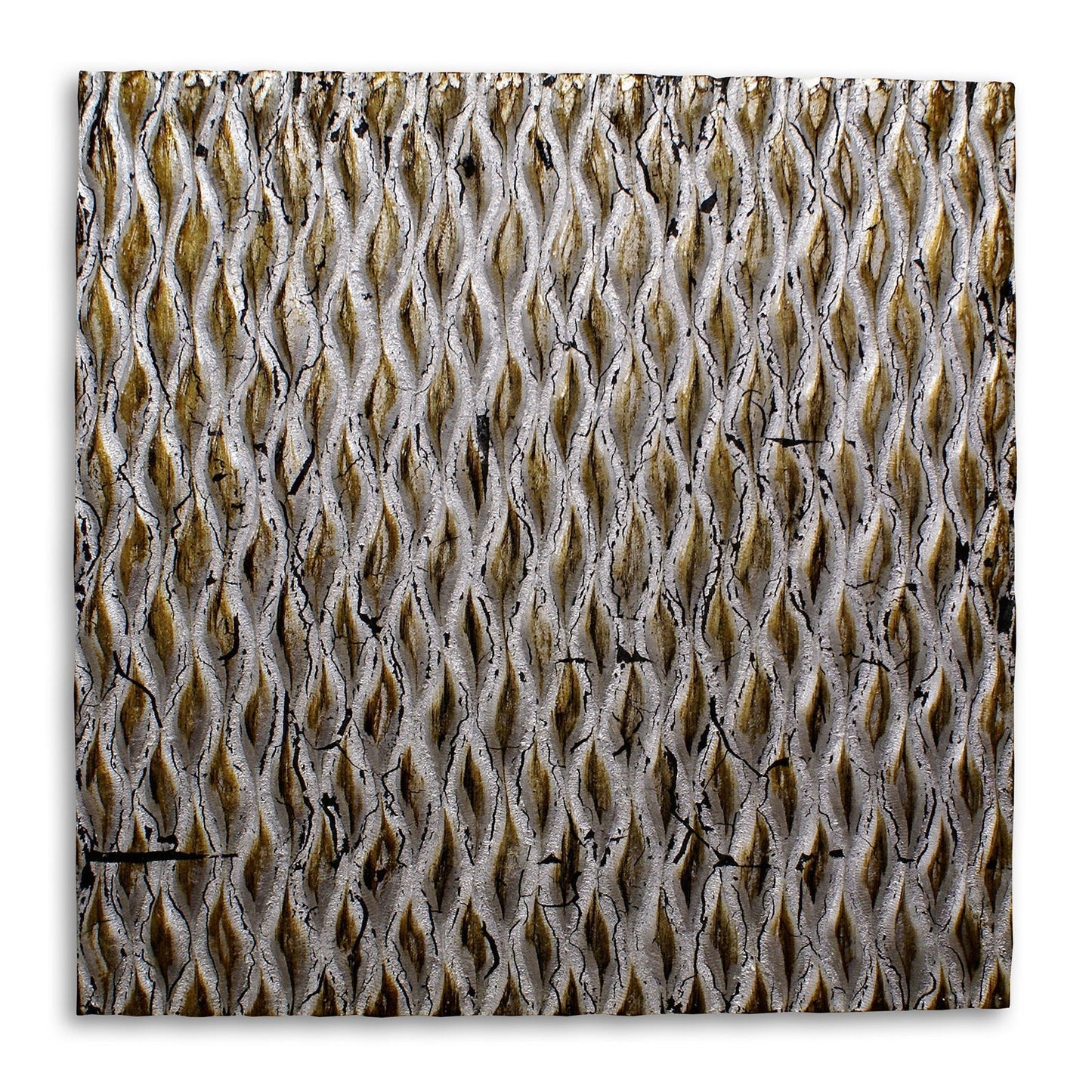 36" X 36" Bronze Square Abstract Hanging Dimensional Sculpture HomeRoots