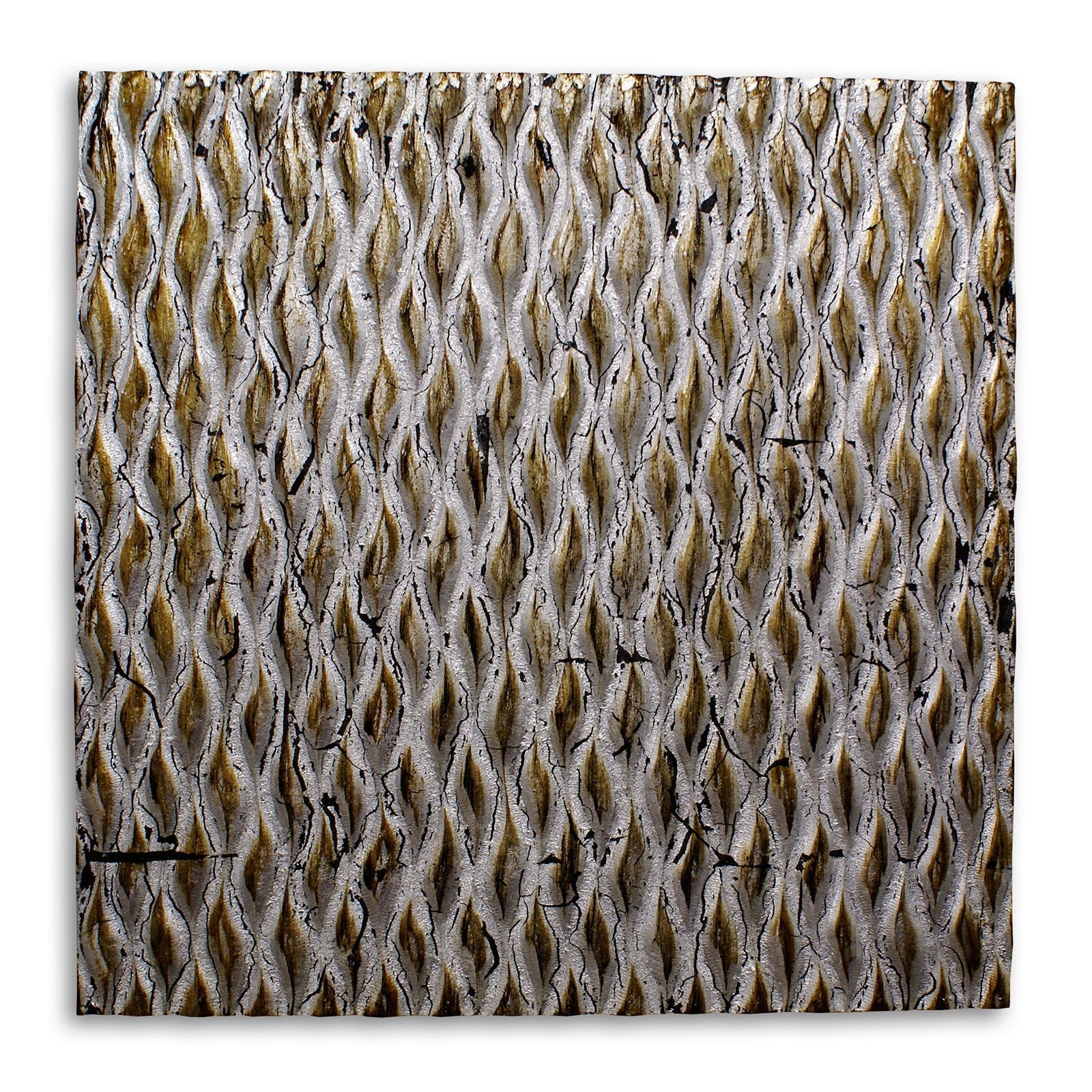 36" X 36" Bronze Square Abstract Hanging Dimensional Sculpture HomeRoots