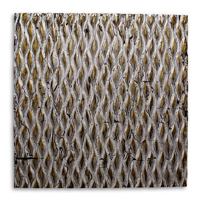 36" X 36" Bronze Square Abstract Hanging Dimensional Sculpture HomeRoots