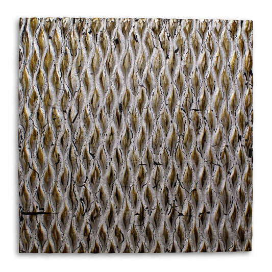 36" X 36" Bronze Square Abstract Hanging Dimensional Sculpture HomeRoots