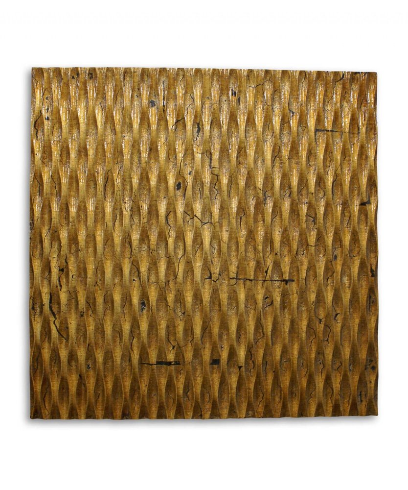36" X 36" Bronze Square Abstract Hanging Dimensional Sculpture HomeRoots