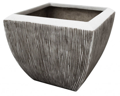 Large Distressed And Ribbed Flower Pot Planter HomeRoots