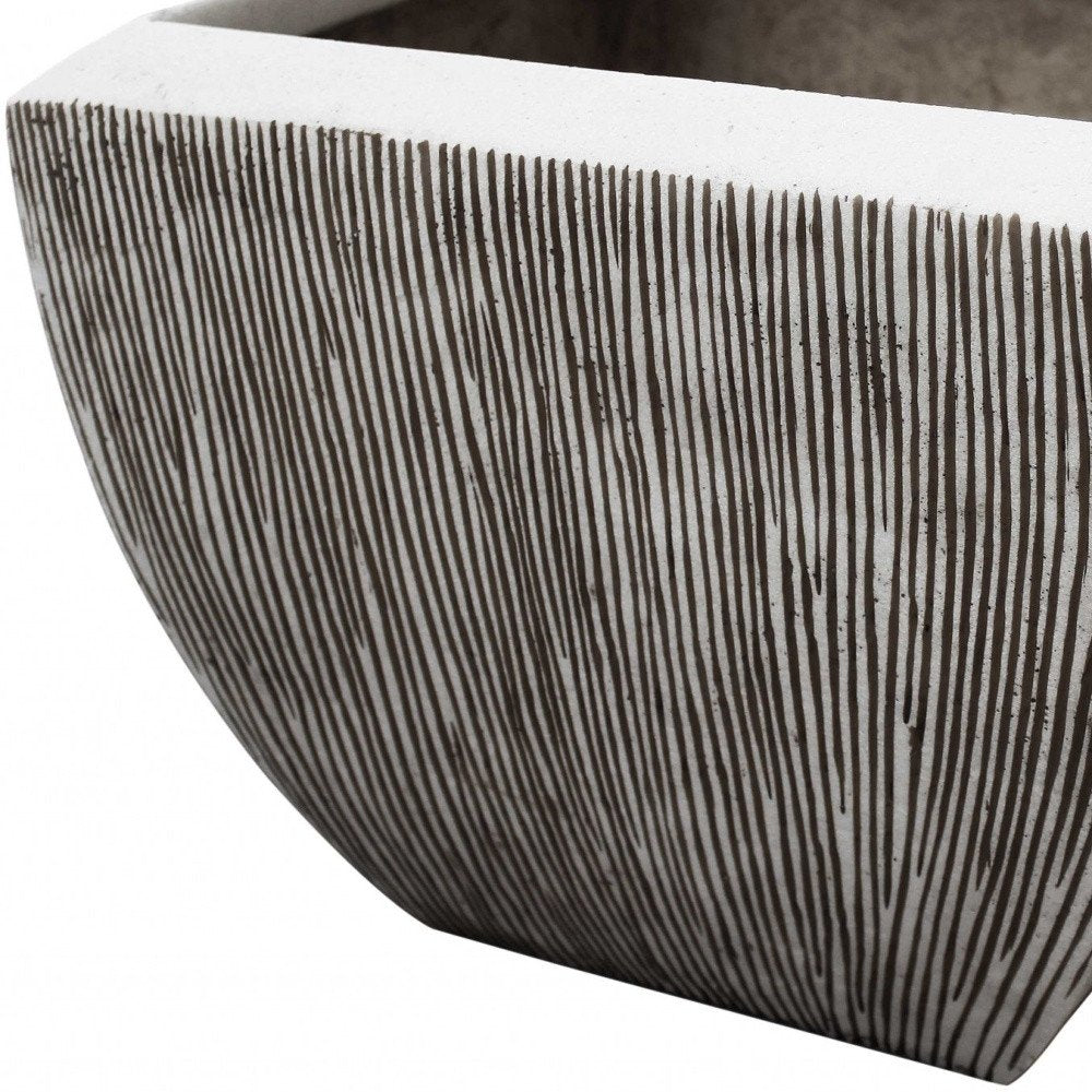Large Distressed And Ribbed Flower Pot Planter HomeRoots